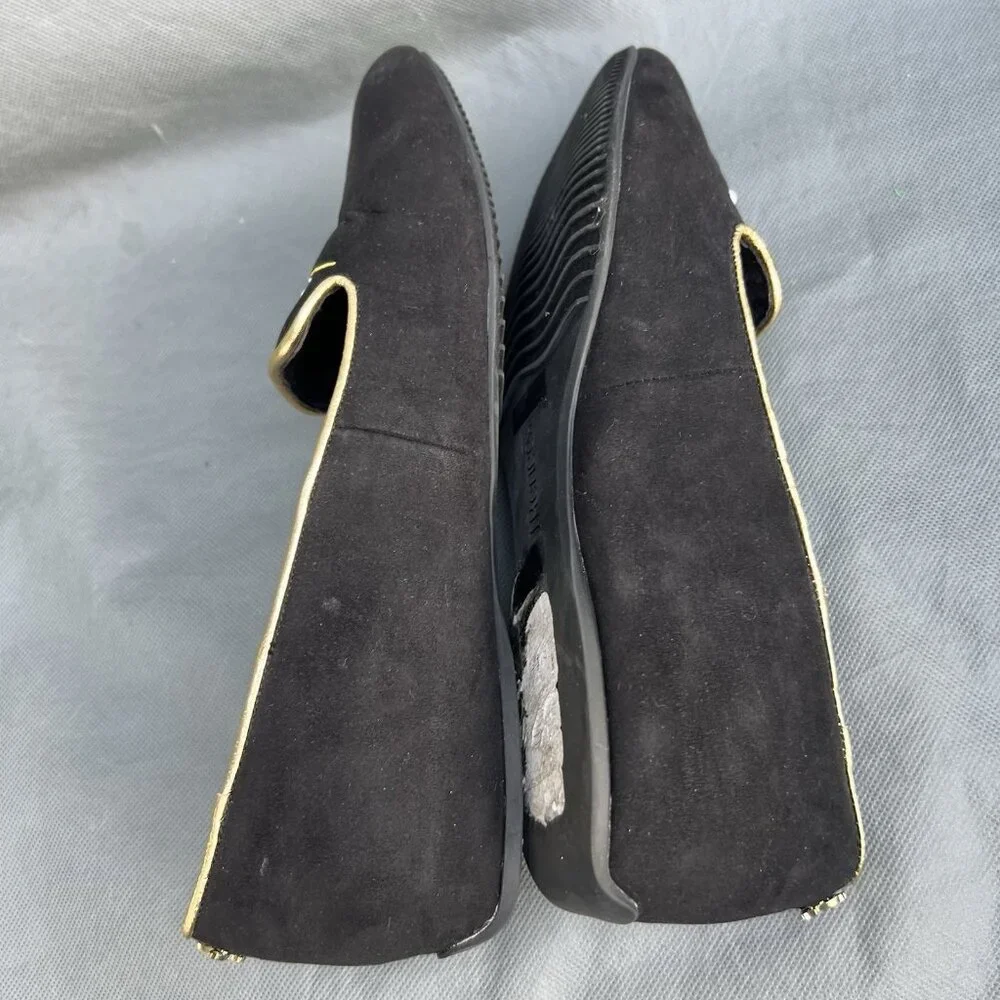 J.Renee Black and Gold Women's Shoes - Picture 5 of 8